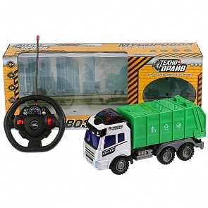 Мусоровоз на радиоуправлении, свет и звук, подвижные элементы (Технодрайв, B1461084-R)
