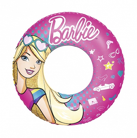 Надувной круг Barbie, 56 см., от 3-6 лет 