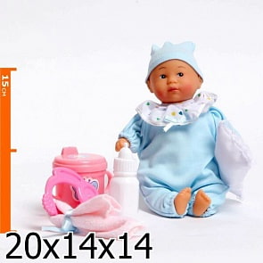 Пупс "КАРАПУЗ" озвученный. 7 фраз, с аксессуарами (Карапуз, 212-001V-IC-2)   