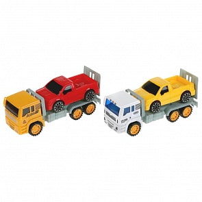 Трейлер инерционный с машинкой, разные цвета (B1858463) (ассортимент)