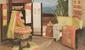 Комплект - Подсолнухи из коллекции 4 времени года: мягкий бортик, одеяло, наволочка (Babypiu, 22L.151AR)