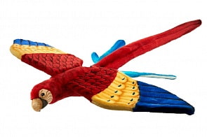 Попугай Ара, красный летящий, 76 см (Hansa, 3460С)