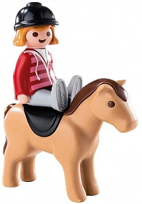 1.2.3.: Наездница с лошадью (Playmobil, 6973pm)