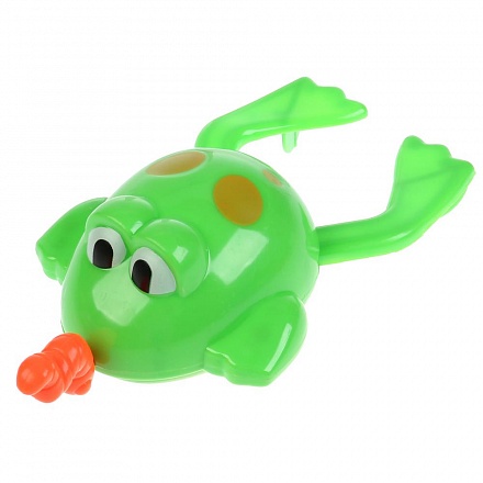 Заводная игрушка для ванны Лягушка с гусеничкой 