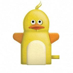 Мочалка-рукавичка - Утенок (Lubby, 14080/144/12)