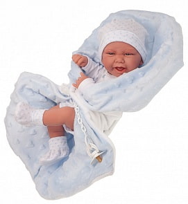 Кукла-младенец - Матео в голубом, 42 см (Antonio Juans Munecas, 5019B)