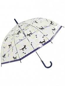 Зонт-трость Кошки прозрачный купол синий (Михи Михи, MM07450)