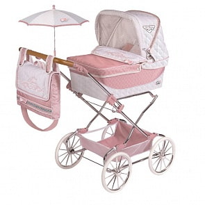 Коляска с сумкой и зонтиком для кукол Reborn - ТОП-коллекшн, 90 см (DeCuevas, 82038) Коляска с сумкой и зонтиком для кукол Reborn - ТОП-коллекшн, 90 см (DeCuevas, 82038)