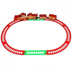 Железная дорога Оранжевая корова длина пути 126 см (Играем вместе, 2006B056-R)