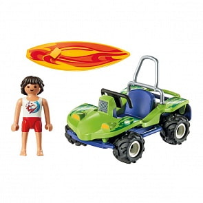 Игровой набор - Круизный Лайнер: Серфер с пляжным квадроциклом (Playmobil, 6982pm)