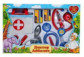 Набор доктора Айболита, свет и звук, 13 предметов (Играем вместе, J210-H34004-Rsim)