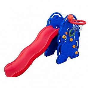 Детская горка Слон, синяя (Qiaoqiao, QQ14098-1)