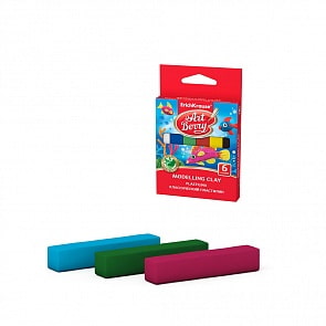 Пластилин ArtBerry с Алоэ Вера, 6 цветов/90 г (Erich Krause, 41756EK-no)