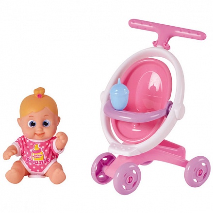Кукла Bouncin' Babies – Бони, 16 см с коляской, дисплей 