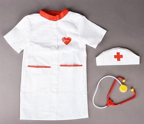 Набор доктора 3 предмета: халат, колпак, стетоскоп (Лидер, 89818)