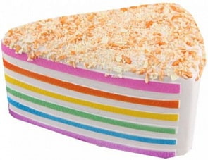 Игрушка-антистресс - Мммняшка squishy сквиши Кусок торта (1toy, Т15868)