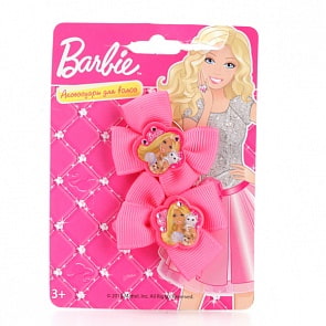 Набор из 2-х резинок для волос «Барби» (Играем вместе, WR-BB-03sim)