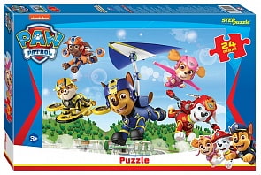 Пазл Щенячий патруль, 24 макси детали (Step puzzle, 90051)