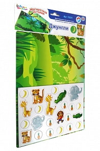 Игра магнитная развивающая из серии Магнитные истории - Джунгли (Десятое Королевство, 03501ДК)