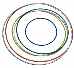 Хулахуп обруч гимнастический двухцветный, диаметр 90 см. (Спортбэби, ОбручЦв.-2) - миниатюра