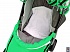 Санки-коляска Snow Galaxy - City-1-1 - Серый Зайка, цвет зеленый на больших надувных колесах, сумка, варежки  - миниатюра №9