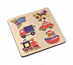 Игра развивающая деревянная - Транспорт (Десятое королевство, 00759ДК) - миниатюра