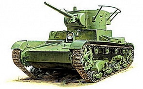 Сборная игрушечная модель советского танка Т-26 (Звезда, 3538з)