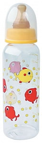 Бутылочка с латексной соской, 250 мл (Курносики, 11006)