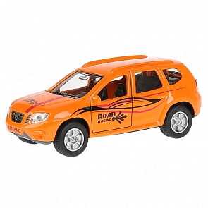 Модель Nissan Terrano спорт, 12 см, открываются двери, инерционный (Технопарк, SB-17-47-NT-S-WB)