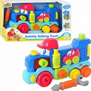 Передвижной говорящий грузовик, свет и звук (Hap-p-Kid, 4227T)