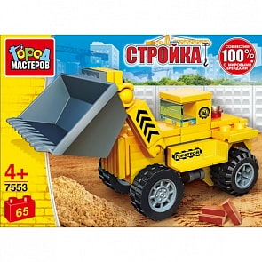 Конструктор - Бульдозер, 65 деталей (Город мастеров, 7553-KK)