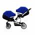 Детская прогулочная коляска Bebetto 42 Sport для двойни, шасси белая/BIA, цвет – 399  - миниатюра №7