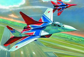 Сборная модель - МиГ-29 Стрижи  (ZVEZDA, 7234з)