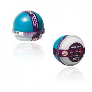 Жвачка для рук Nano Gum, серебристо-голубая, 25 г (Волшебный мир, NG2SG25)