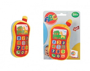 Мягкий плюшевый телефон с эффектом звука (Simba, 4012745)