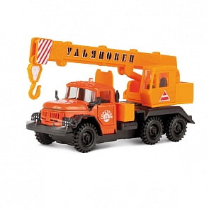 Автокран металлический инерционный ЗИЛ 131 - Горстрой, со световыми и звуковыми эффектами (Технопарк, CT10-001-PC-1sim)