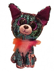 Мягкая игрушка - Щенок с пайетками, 12 см (Лапландия, 84021б)