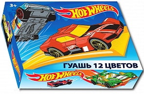 Гуашь Hot Wheels, 12 цветов (Centrum, 88762)