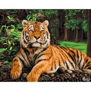 Рисование по номерам на холсте - Хозяин Джунглей, 40 х 50 (Фабрика Творчества, H130)