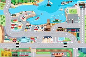 Детский игровой коврик «В порту» (Le Toy Van, tv582)