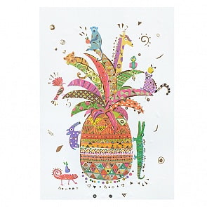 Открытка - Ананас с животными (Turnowsky, MO7316k)