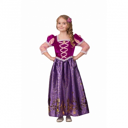 Костюм карнавальный для девочек – Принцесса Рапунцель, размер 128-64 