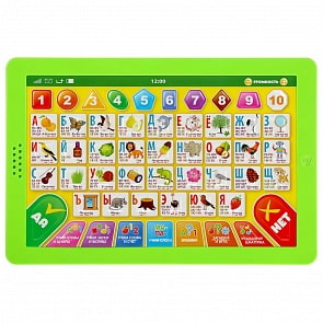 Обучающий планшет – Азбука М.А. Жукова, 150+ слогов и песен, 50+ вопросов и загадок (Умка, HT568-R)