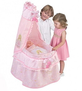 Кроватка с балдахином из серии Мария, 60 см (DeCuevas, 51028) Кроватка с балдахином из серии Мария, 60 см (DeCuevas, 51028)