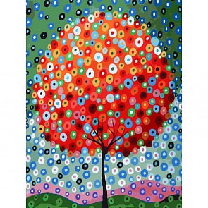Раскраски по номерам - Картина Денежное дерево, 30 х 40 см (Белоснежка, 754-AS-no_)