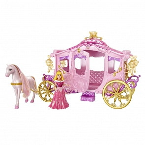 Карета с куклой и лошадкой (Disney Princess, Mattel, BBD33)