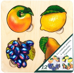 Доска развивающая - Фрукты (Бэмби, 7911)
