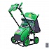 Санки-коляска Snow Galaxy City-2 - Совушки на зеленом, на больших колесах Ева, сумка, варежки  - миниатюра №7