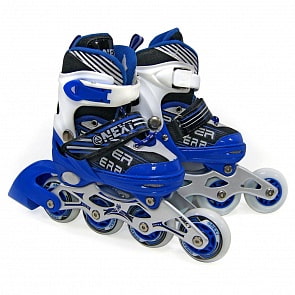 Раздвижные ролики с алюминиевой рамой, колеса PU, размер 31-34 в сумке (Next, A31-34-AT3sim)