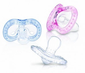 Пустышка силиконовая, 0-6мес. 4 расцветки (Nuby, NT67537MАOS8)